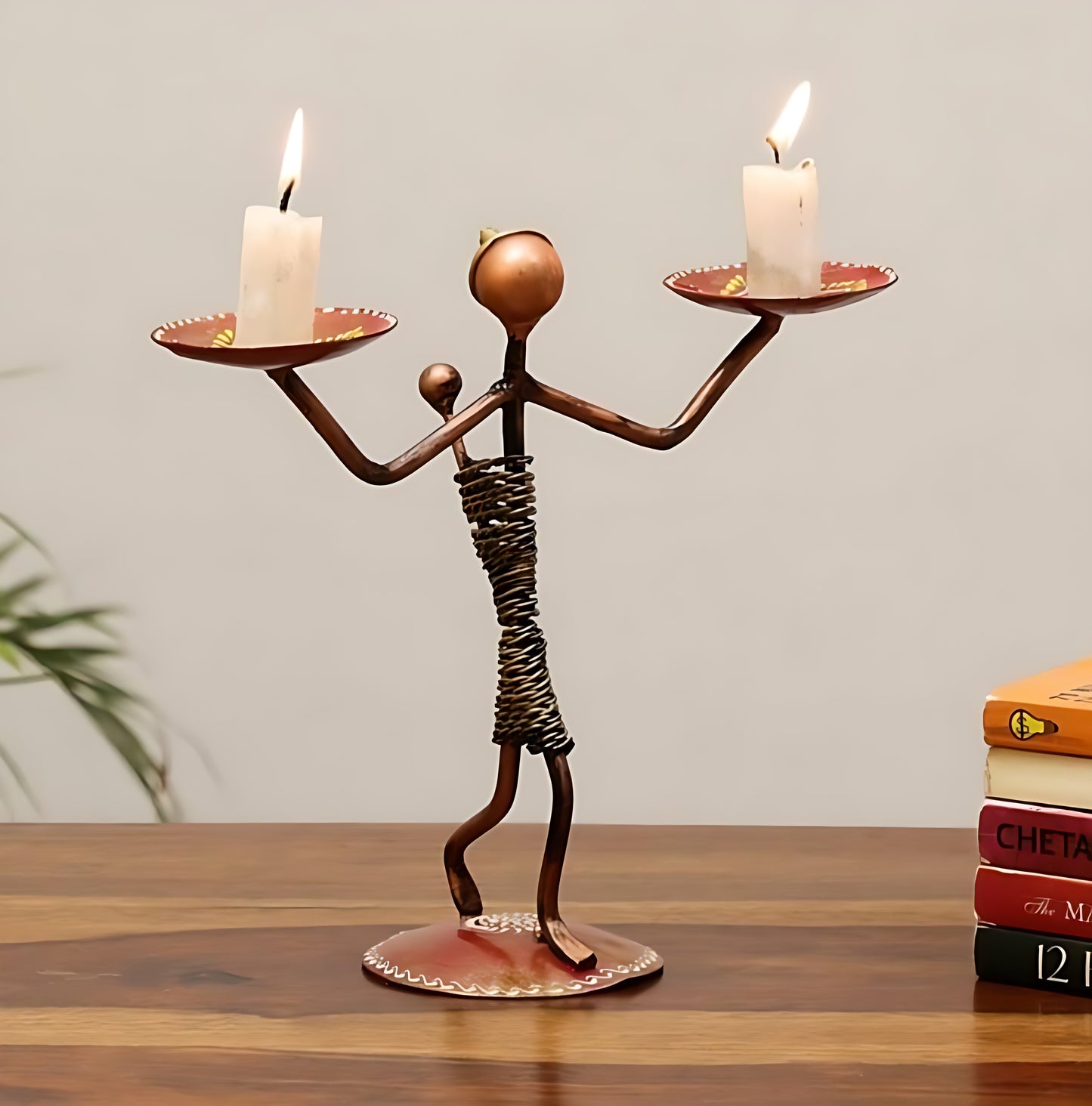 LADY BABY DOUBLE CANDLE STAND