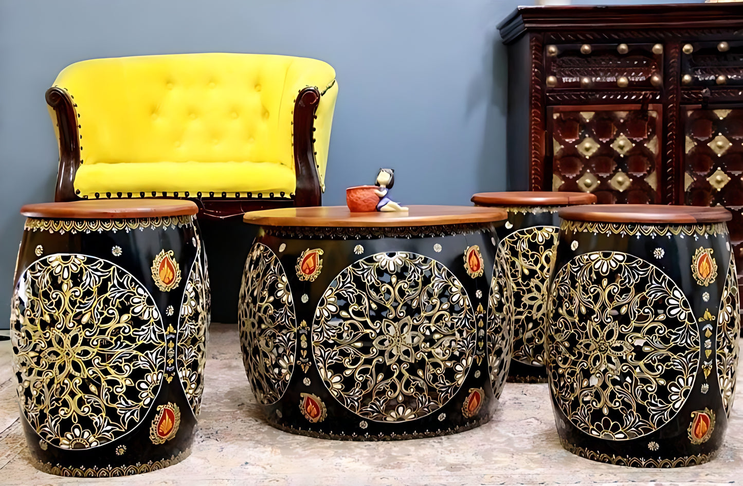 BLACK MUDDA SET OF 5