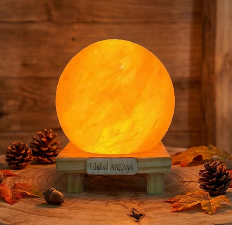 Himalayan Salt Ball Lamp – Natural Warm Light | Home Decor