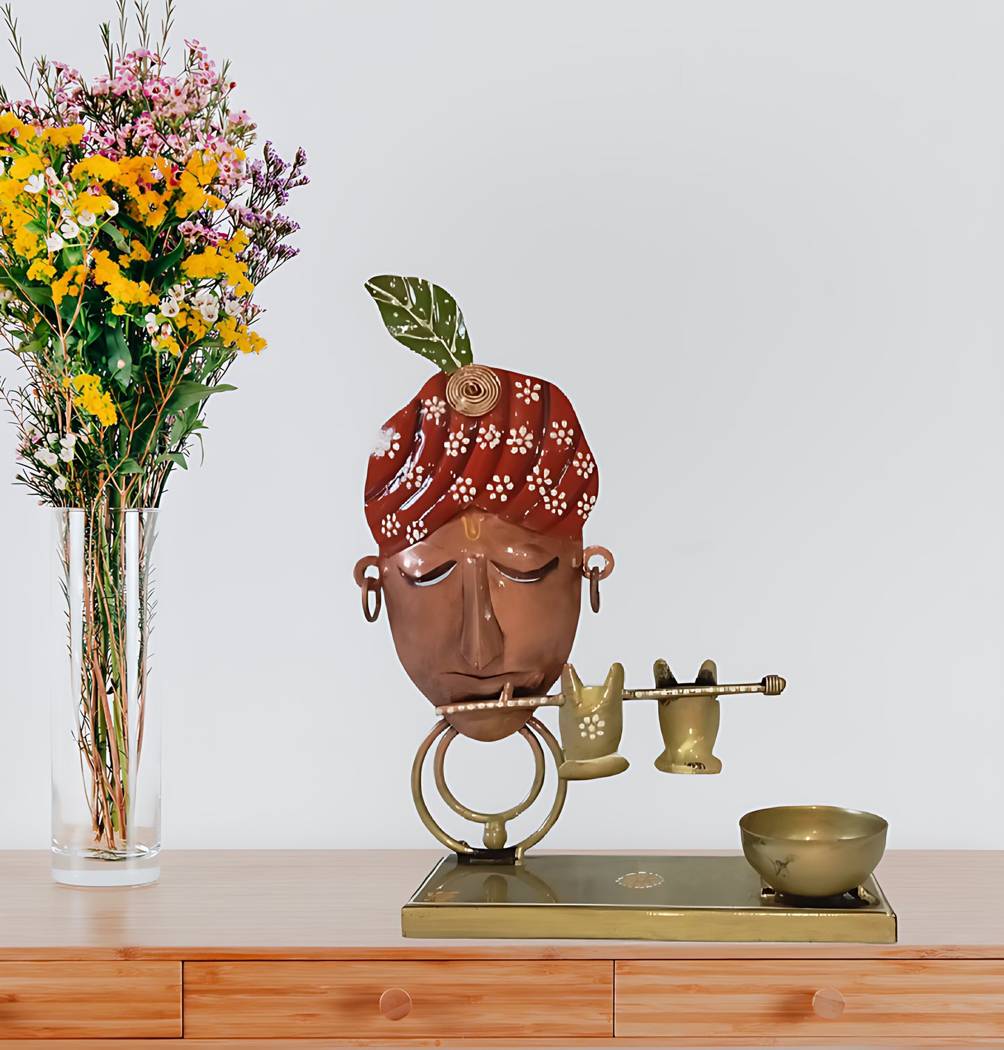 Handcrafted | Home Decor | Krishna Face T-lite