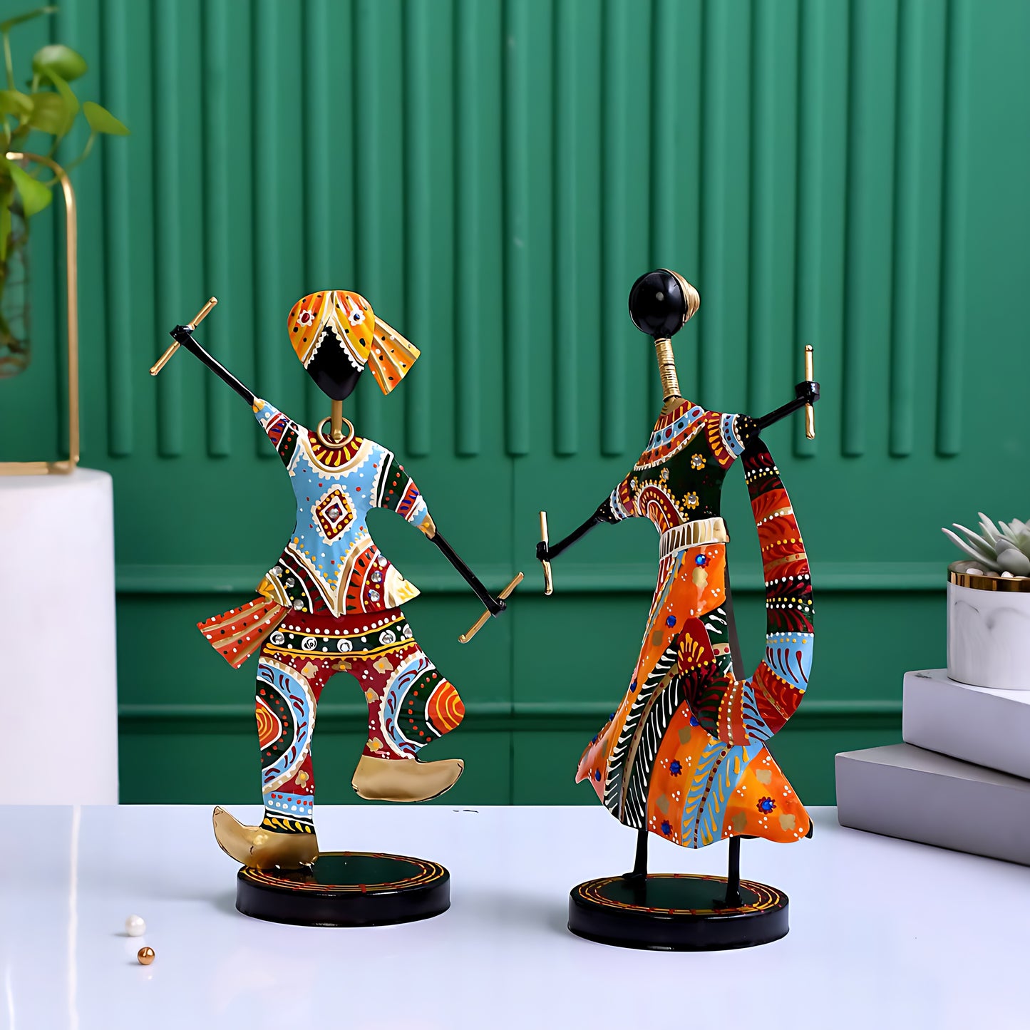 Handcrafted | Home Decor | Dandiya Couple Color