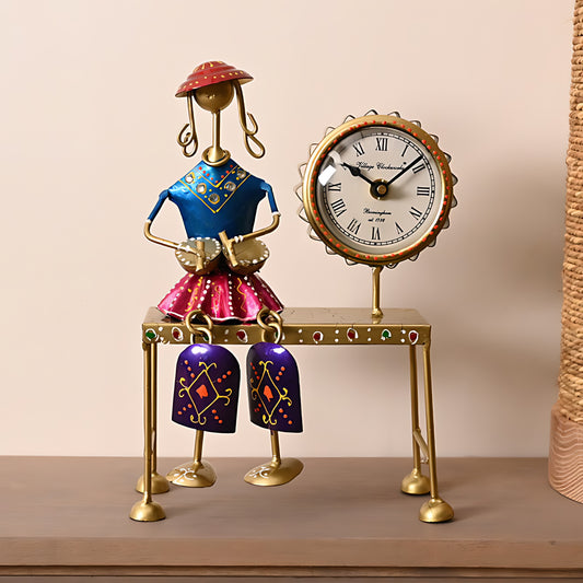 DOLL WITH CLOCK