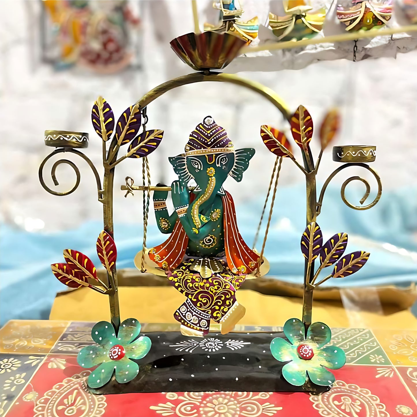 Handcrafted | Home Decor | Ganesh Jhula T Lite